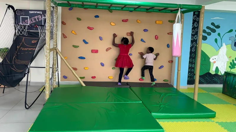 Adventure climbing wall at Thamini Kids